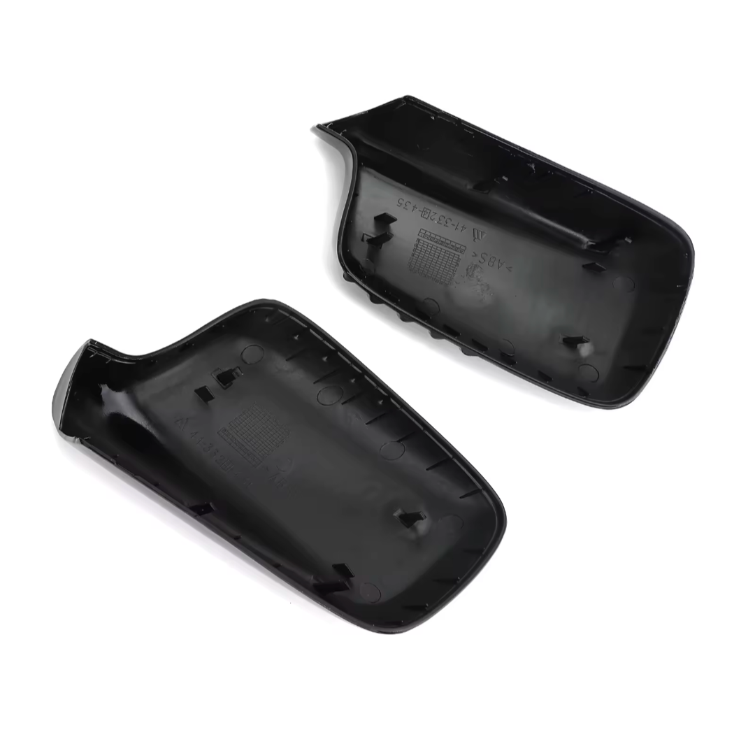 Glossy black mirror caps for BMW 7 Series E65 - 2001 to 2009