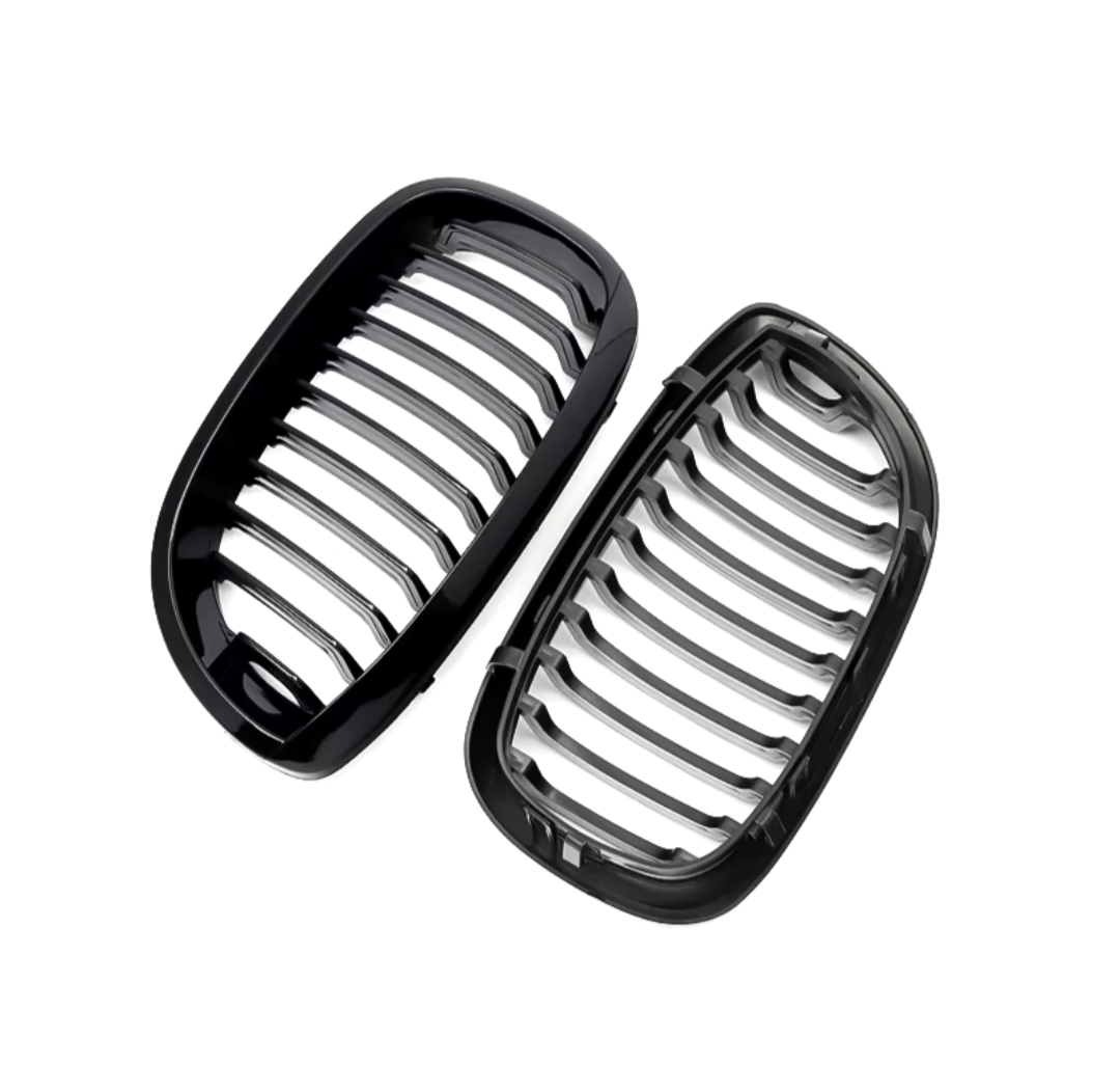 Black Front Kidney Grilles for BMW 3 Series and M3 E46 (1997 to 2005) BMW Euro Premium Parts