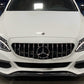 Black Front Panamericana AMG GTR grille for Mercedes C-Class W205 (2014 to 2018)