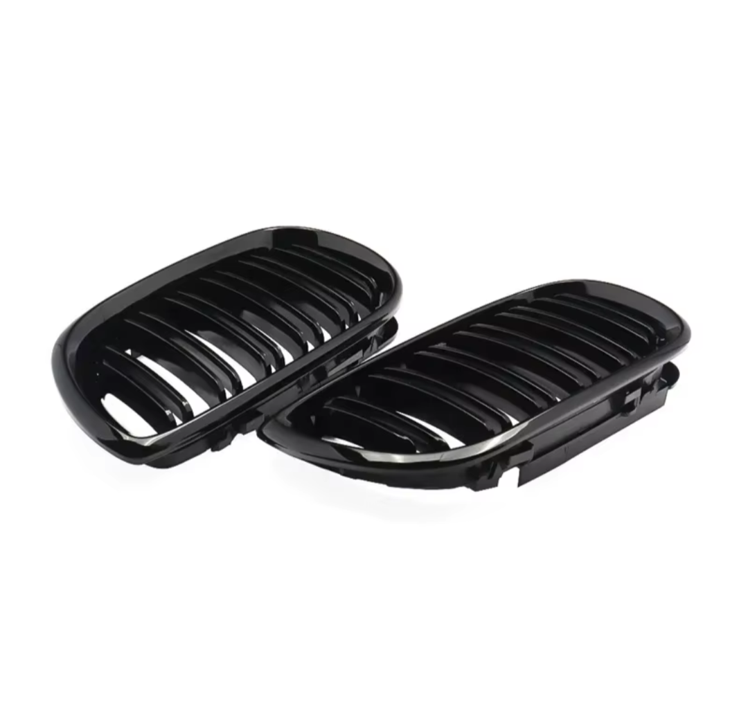 Black Front Kidney Grilles for BMW 3 Series and M3 E46 (1997 to 2005)