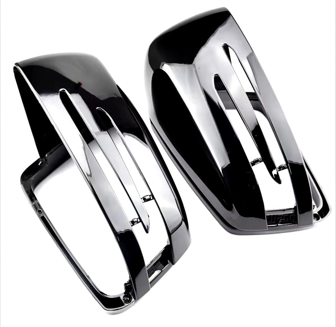 Glossy black mirror caps for Mercedes S-Class W221 (2007 to 2013)