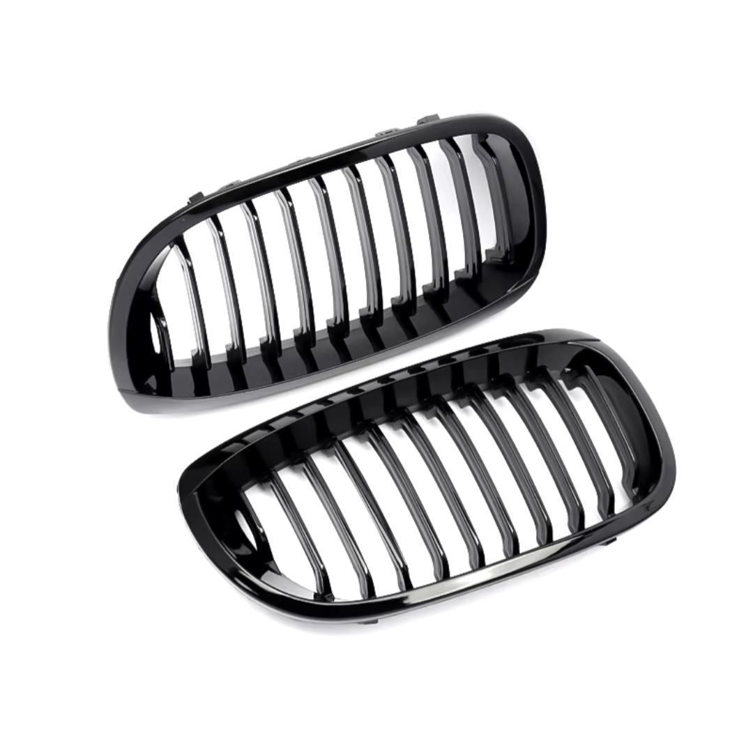 Black Front Kidney Grilles for BMW 3 Series and M3 E46 (1997 to 2005)