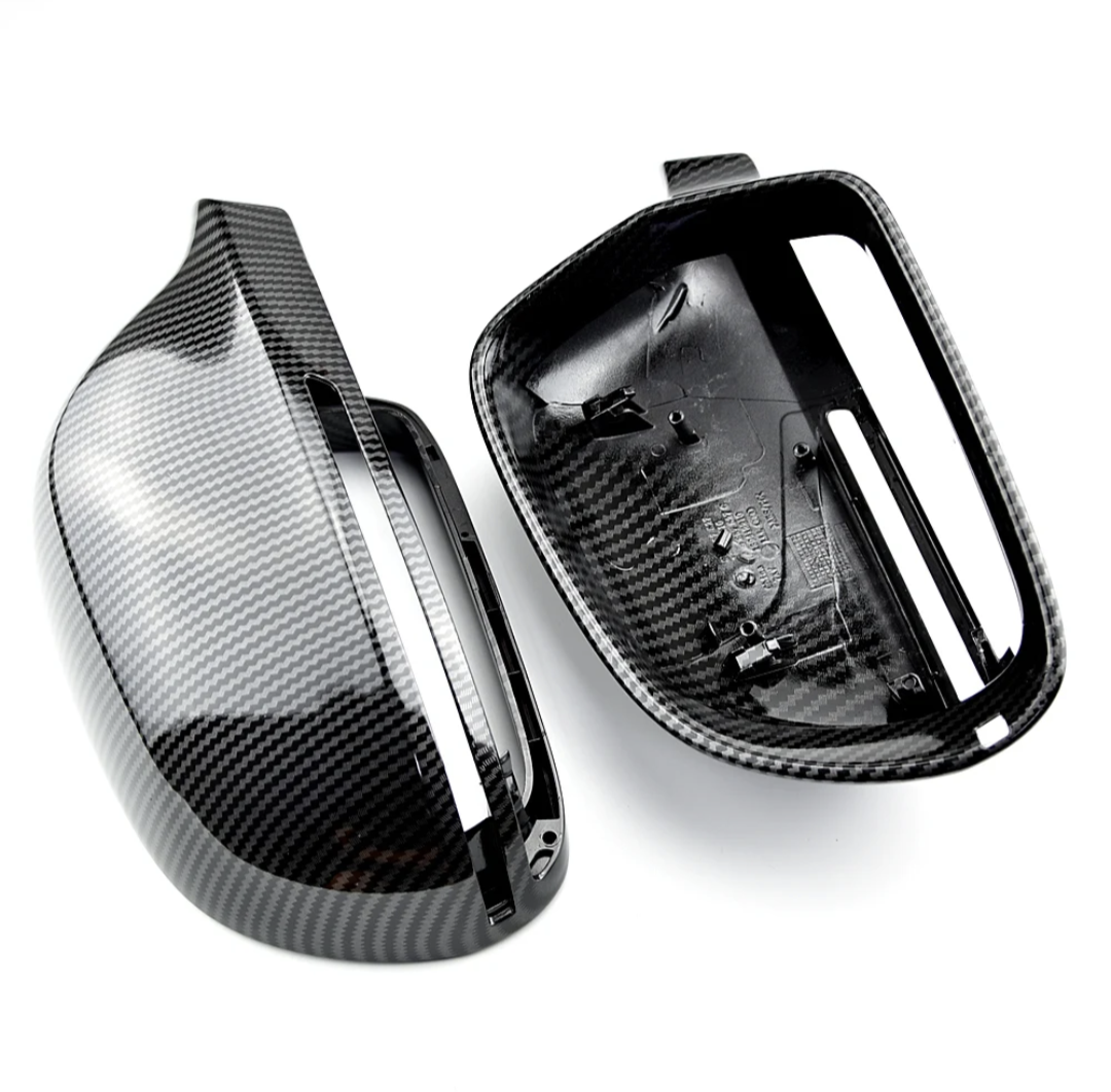 Carbon fiber mirror caps for Audi A4 B8, B8.5 - 2008 to 2016