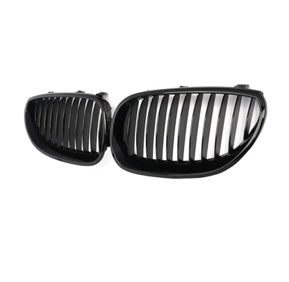 Black front kidney grilles M5 Competition-look for BMW 5 Series E60 (2003 to 2010)