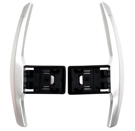 Aluminum Paddle Shifters for BMW X5 F15 (2013 to 2017) BMW Euro Premium Parts Steering wheel paddles Silver