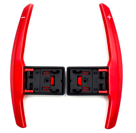 Aluminum Paddle Shifters for BMW 3 Series F30 (2012 to 2019) BMW Euro Premium Parts Alloy steering wheel paddles Red