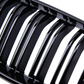 BMW 2 Series F22 black front kidney grilles (2014 to 2022)