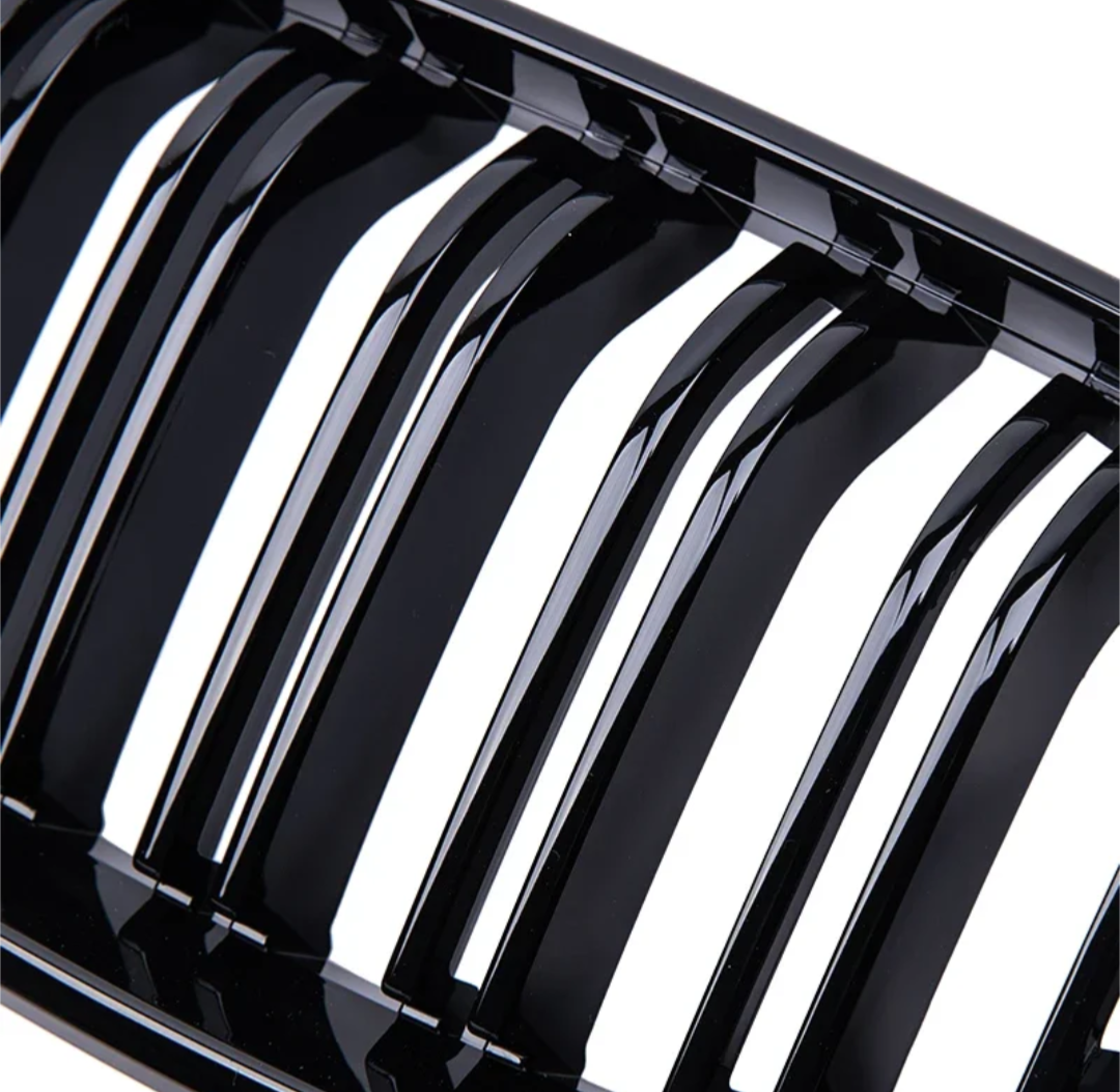 BMW 2 Series F22 black front kidney grilles (2014 to 2022)