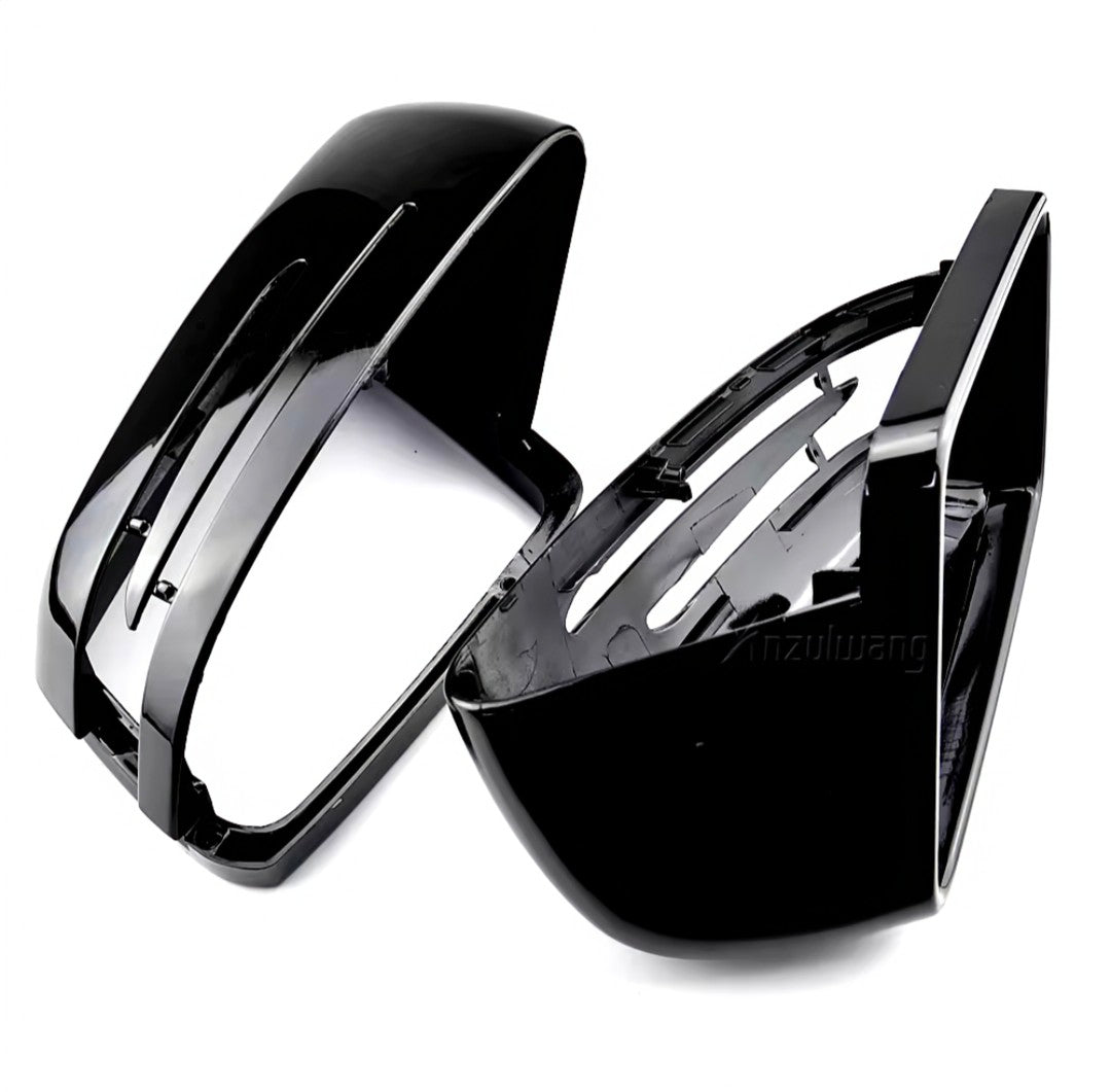 Glossy black mirror caps for Mercedes S-Class W221 (2007 to 2013)