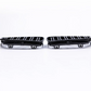 BMW 2 Series F22 black front kidney grilles (2014 to 2022)