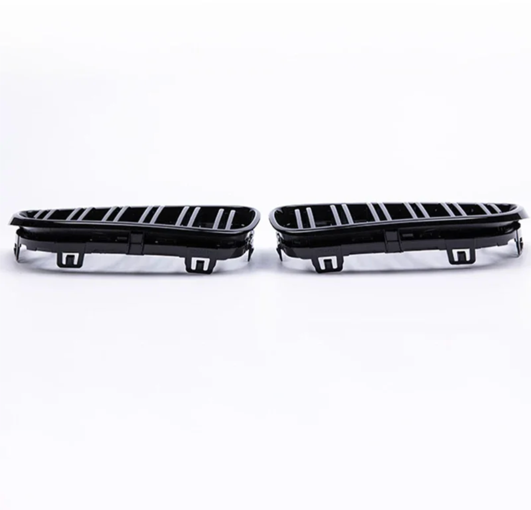 BMW 2 Series F22 black front kidney grilles (2014 to 2022)