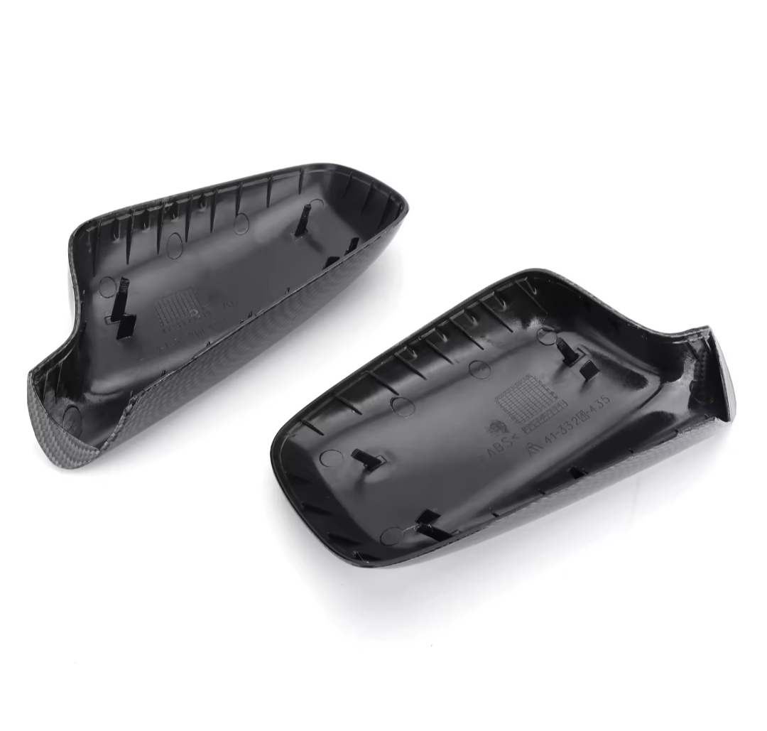 Glossy black mirror caps for BMW 7 Series E65 - 2001 to 2009