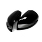 Glossy black mirror caps for Mercedes C-Class W205 (2010 to 2018)