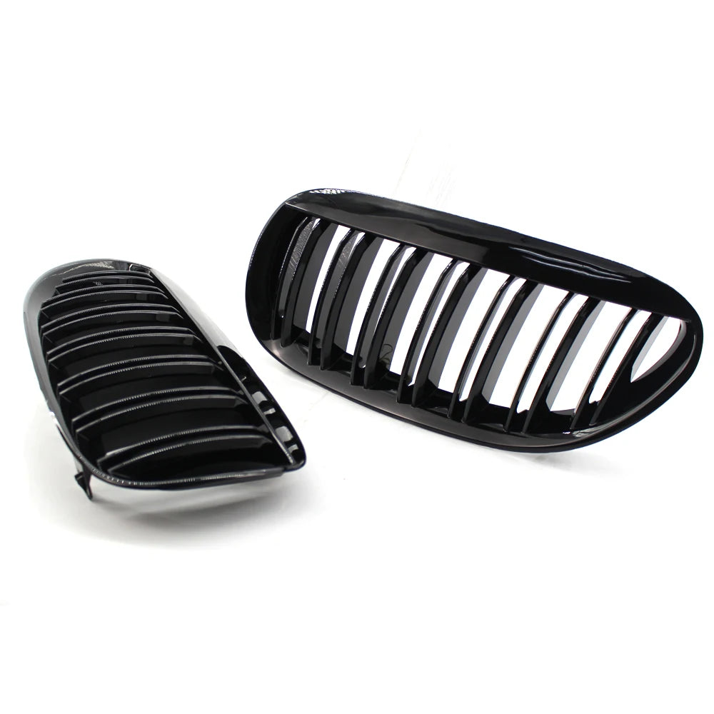 Black Front Grilles for BMW 6 Series E63 E64 (2003 to 2010)