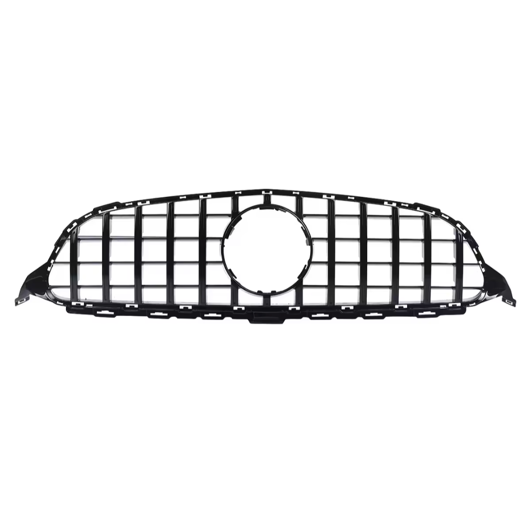 Black Front Panamericana AMG GTR grille for Mercedes C-Class W205 (2014 to 2018)