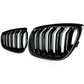 Black Front Grilles for BMW 5 Series F10 F11 (2010 to 2017)
