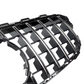 Black Front Panamericana AMG GTR grille for Mercedes C-Class W205 (2014 to 2018)