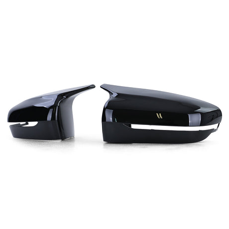 BMW M4 Competition-look glossy black mirror caps for BMW 4 Series G22 - 2019 to 2023 BMW Euro Premium Parts