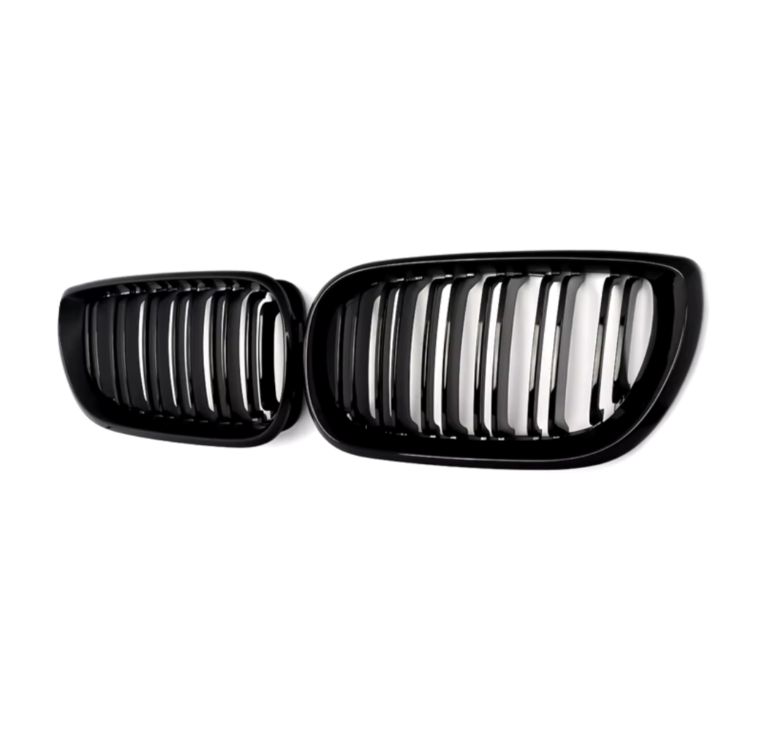 Black Front Kidney Grilles for BMW 3 Series and M3 E46 (1997 to 2005)