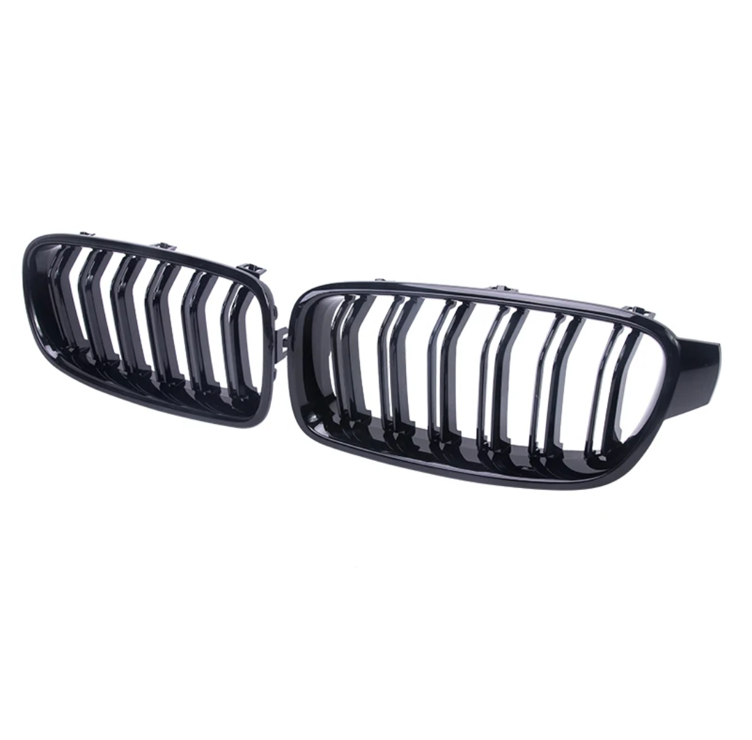 BMW 3 Series F30 Black Front Grilles (2011 to 2019)