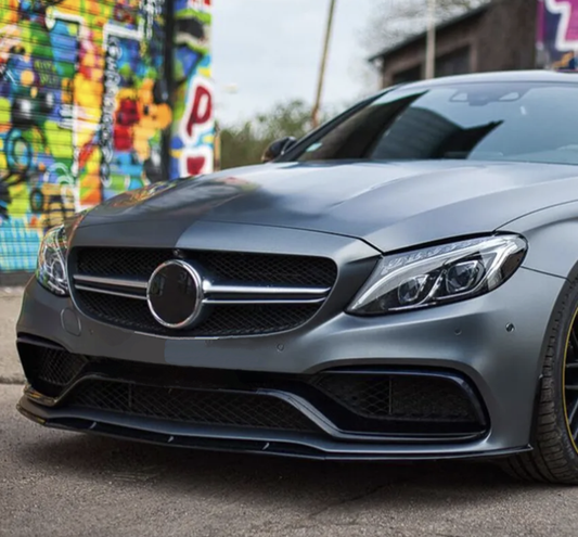 AMG Type Front Lip Splitter for Mercedes C-Class Coupe C63 AMG C205 W205 (2014 to 2021)