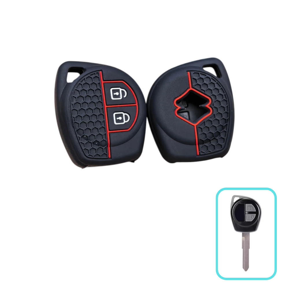 Silicone Suzuki Key Case and Key Chain – Protective Key Fob Cover