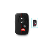 Silicone Toyota Key Case and Key Chain – Protective Key Fob Cover Key Cases Euro Premium Parts Key Type D (4 Buttons)