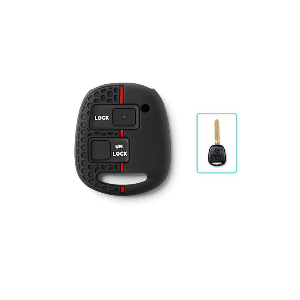 Silicone Lexus Key Case and Key Chain – Protective Key Fob Cover Key Cases Euro Premium Parts Key Type C (2 Buttons)