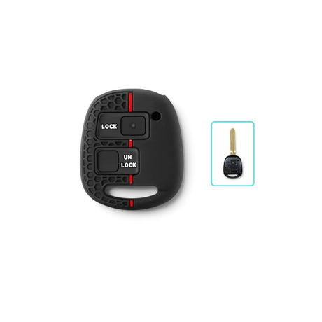 Silicone Lexus Key Case and Key Chain – Protective Key Fob Cover Key Cases Euro Premium Parts Key Type C (2 Buttons)