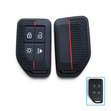 Silicone Volvo Key Case and Key Chain – Protective Key Fob Cover Key Cases Euro Premium Parts Big Key