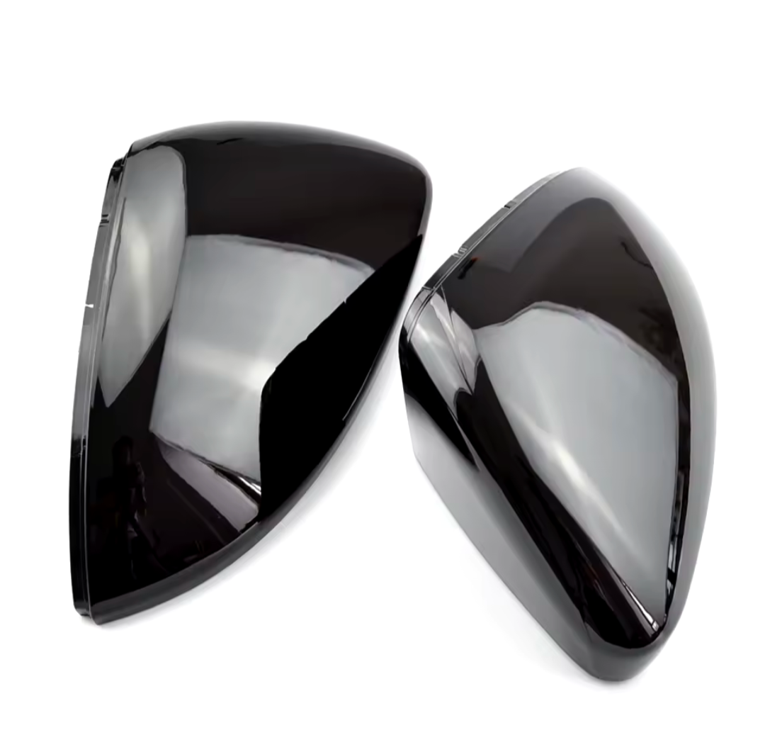 Black Performance Mirror Caps For VW Golf Mk7 (2012-2020) Euro Premium Parts