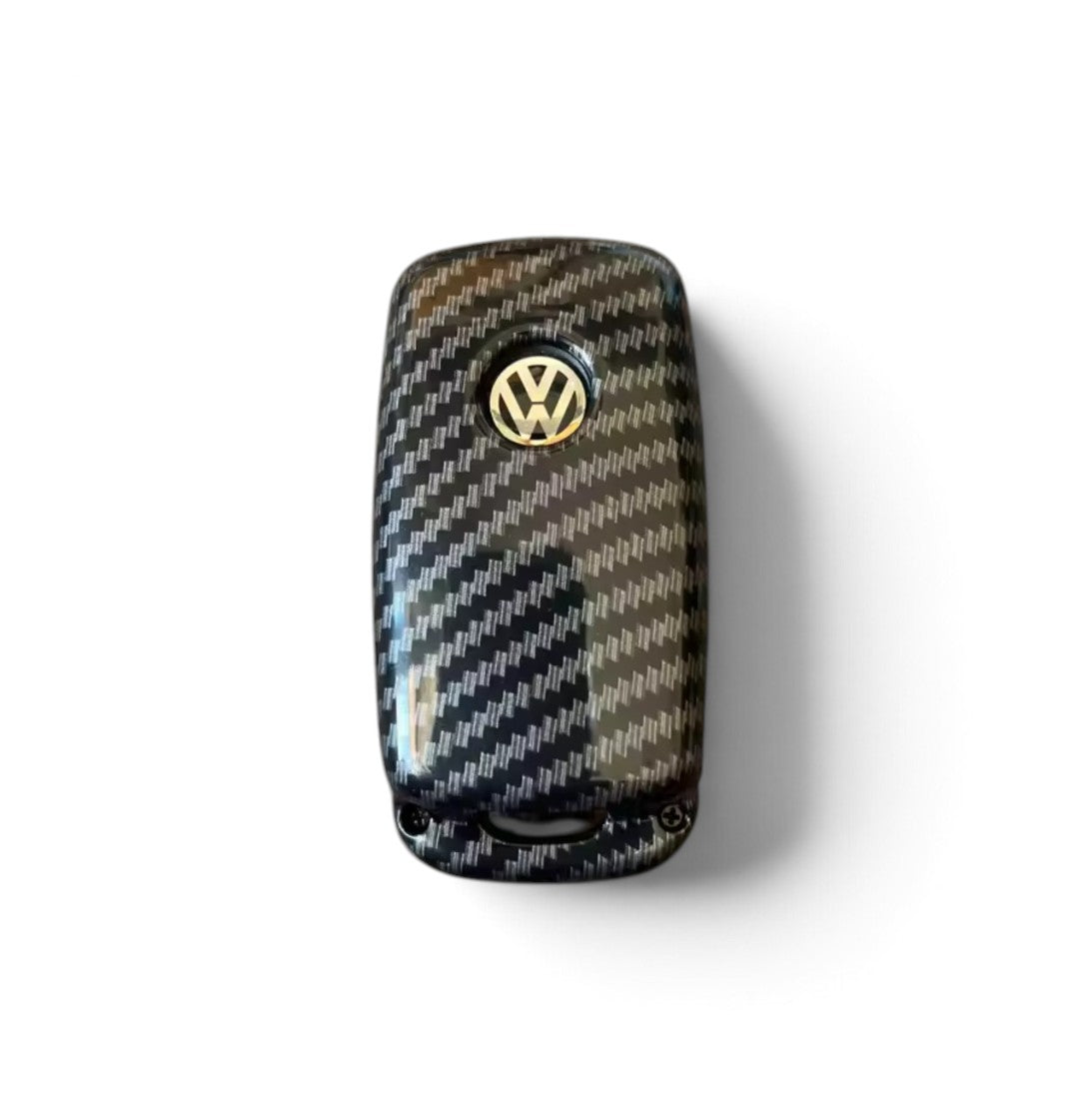 Carbon-Look Volkswagen Key Case – Protective Key Fob Cover For VW
